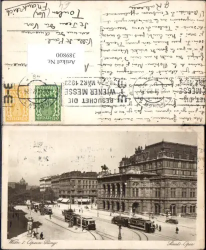 389800,Straßenbahn Wien Opernring Staatsoper Oper Litfaßsäule