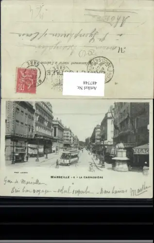 487748,Straßenbahn Marseille La Cannebiere