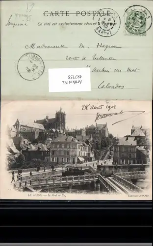 487755,Straßenbahn Le Mans Le Pont en X Brücke Kreuzung