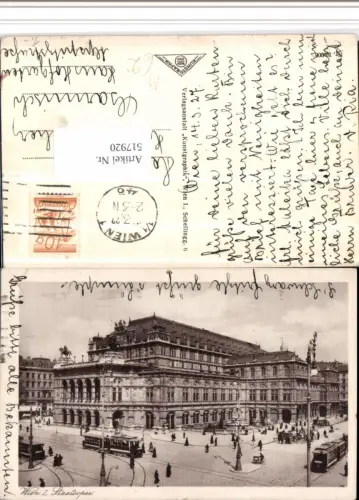 517920,Straßenbahn Wien Staatsoper Oper