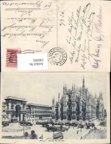 540305,Milano Mailand Piazza del Duomo Straßenbahn Dom