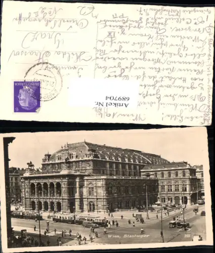 689704 Straßenbahn Wien Staatsoper Oper