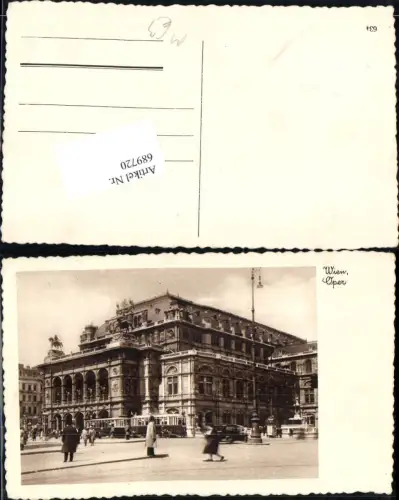 689720 Straßenbahn Wien Oper Staatsoper