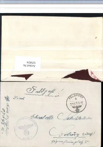 525834,WK 2 Feldpost Einheit Feldpostnummer 07045 E n. Coburg