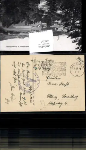 675235,WK 2 Feldpost Gebirgsjäger Ers. Abt. 18 Salzburg n. Bludenz
