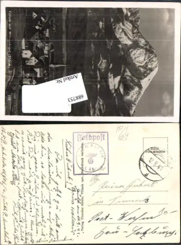 688753 WK 2 Feldpost Landschützen Batl. 910 n. Werfen