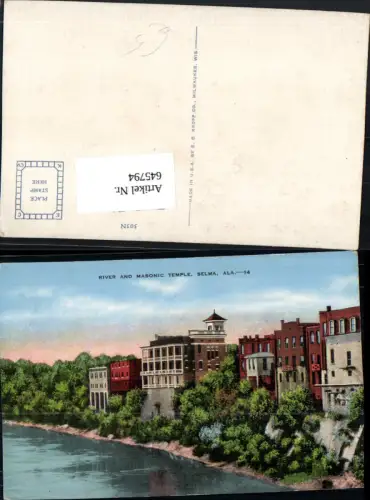 645794,Selma Alabama River and Masonic Temple