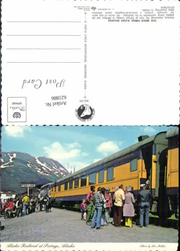 621886,Alaska Railroad at Portage Eisenbahn Bahnlinie Alaska
