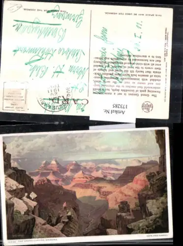 173285,Arizona The Grand Canyon Künstlerkarte W. R. Leigh