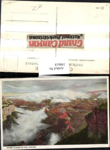 198618,Arizona Storm Clouds in the Grand Canyon