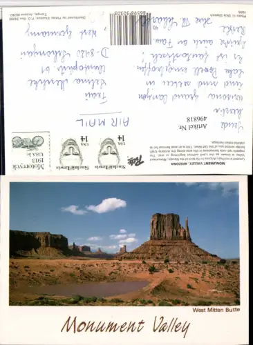 496818,Arizona Monument Valley West Mitten Butte Landschaft