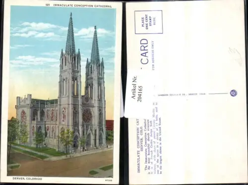 204165,Colorado Denver Immaculate Conception Cahtedral Kirche
