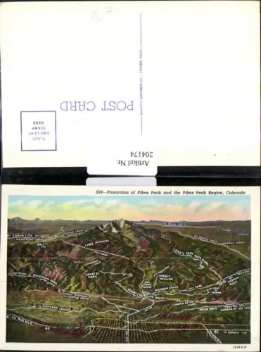 204174,Colorado Panorama of Pikes Peak and the Pikes Peak Region