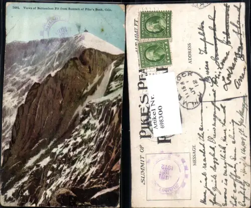 698300 Colorado Bottomless pit Summit Pike Peak