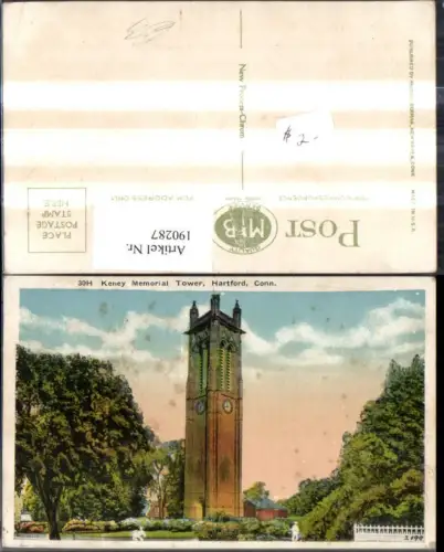 190287,Connecticut Hartford Keney Memorial Tower Turm