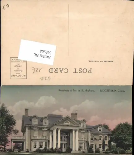 546908,Connecticut Ridgefield Fairfield County Residence Hapburn n. New York City