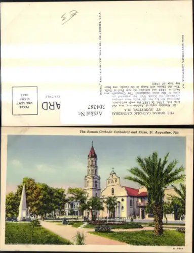 204287,Florida St. Augustine Roman Catholic Cathedral and Plaza Kirche