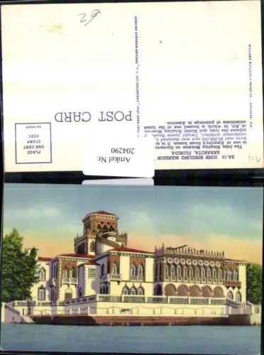 204290,Florida Sarasota John Ringling Mansion