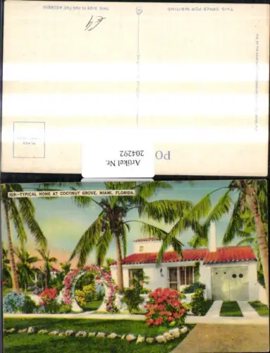 204292,Florida Miami Typical Home at Coconut Grove