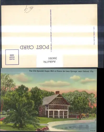 204301,Florida Old Spanish Sugar Mill at Ponce de Leon Springs near Deland
