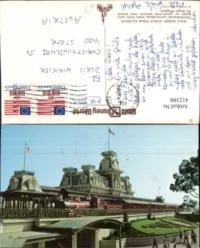 412388,Florida Walt Disney World Steam Railroad Bahnhof Zug