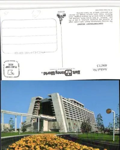 496713,Florida Orlando Walt Disney World Contemporary Resort