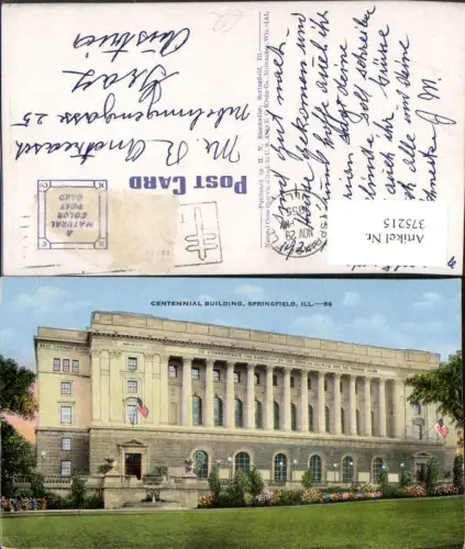 375215,Illinois Springfield Centennial Building Gebäude