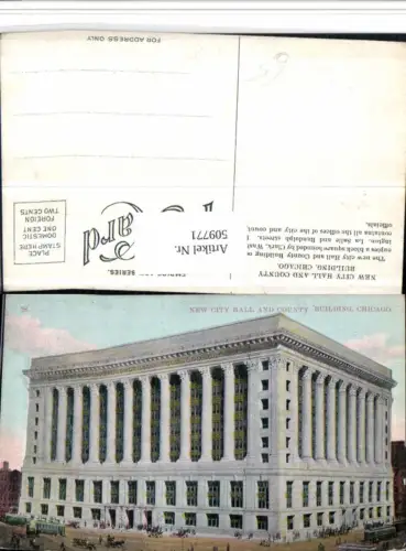 509771,Illinois Chicago New City Hall and County Building Gebäude
