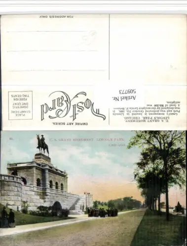 509773,Illinois Chicago Lincoln Park U.S. Grant Monument Denkmal