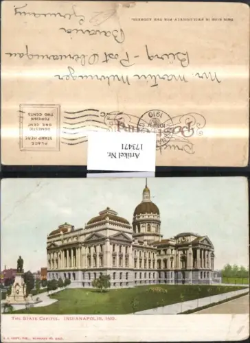 173471,Indiana The State Capitol Indianapolis Gebäude