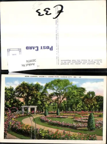 203974,Kansas City Jacob L. Loose Park Rose Garden