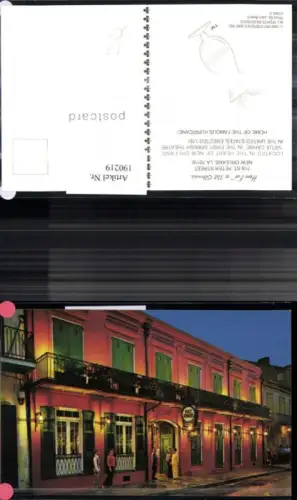 190219,Louisiana New Orleans St Peter Street Pat O'Briens Bar