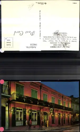 190235,Louisiana New Orleans St Peter Street Pat O'Briens Bar