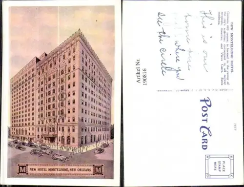 190816,Louisiana New Orleans New Monteleone Hotel