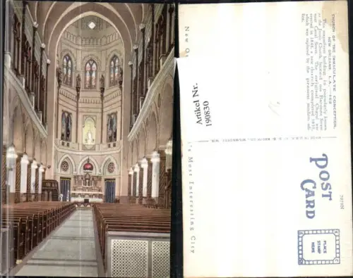 190830,Louisiana New Orleans Curch of the Immaculate Conception Kirche Innenansicht