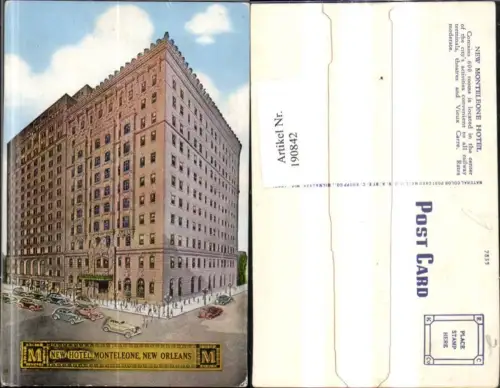190842,Louisiana New Orleans New Monteleone Hotel