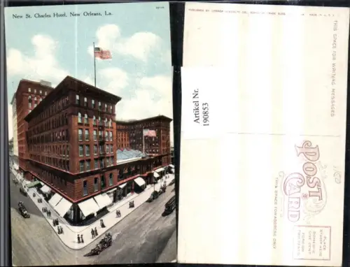 190853,Louisiana New Orleans New St Charles Hotel