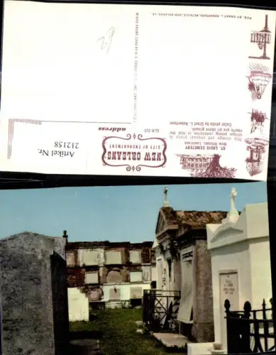 212158,Louisiana New Orleans St Louis Cemetery Friedhof