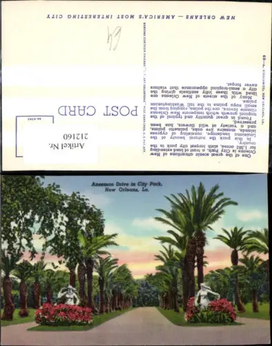 212160,Louisiana New Orleans Anseman Drive in City Park