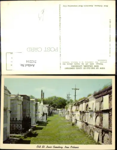212214,Louisiana New Orleans Old St Louis Cemetery Friedhof
