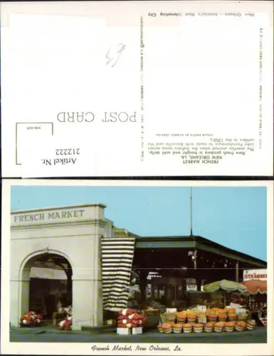 212222,Louisiana New Orleans French Market