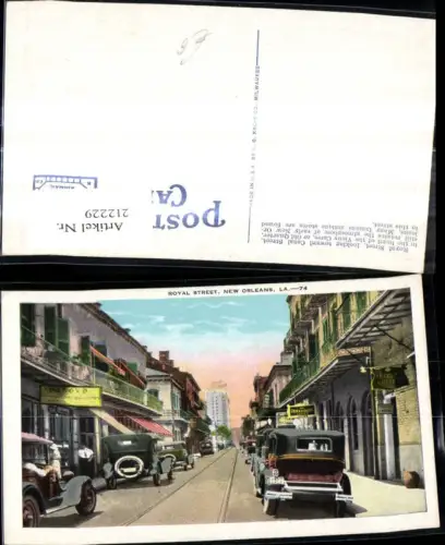 212229,Louisiana New Orleans Royal Street Strassenansicht Automobile