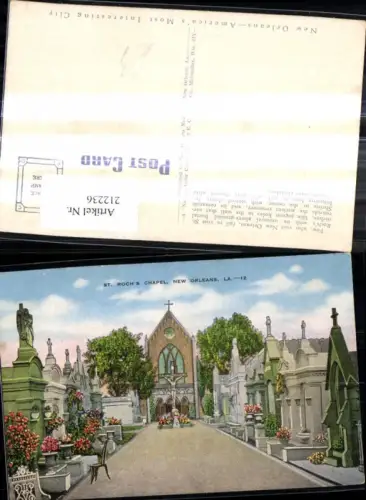 212236,Louisiana New Orleans St Rochs Chapel Kirche Kapelle Friedhof