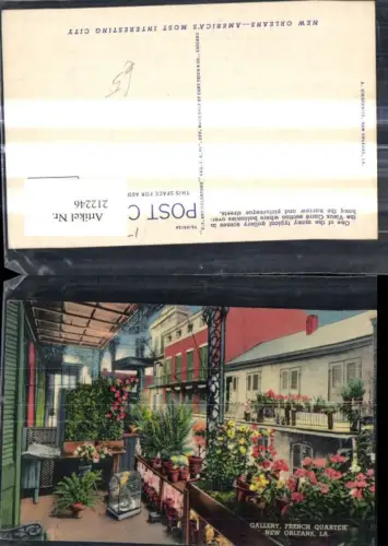 212246,Louisiana New Orleans Gallery French Quarter