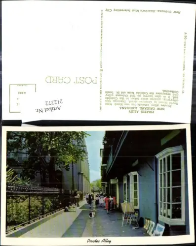 212272,Louisiana New Orleans Pirates Alley Strassenansicht m. Personen