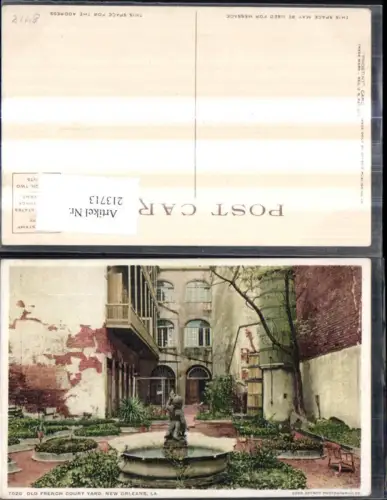 213713,Louisiana New Orleans Old French Court Yard
