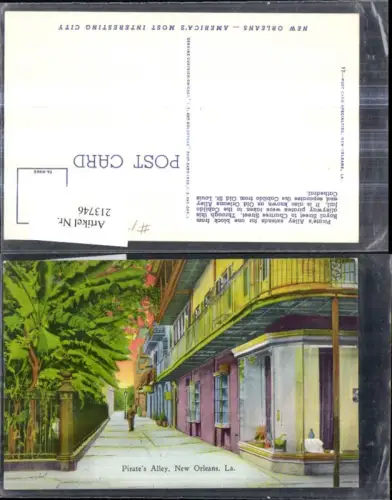 213746,Louisiana New Orleans Pirates Alley
