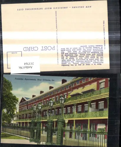 213764,Louisiana New Orleans Pontalba Apartments Building at Jackson Square
