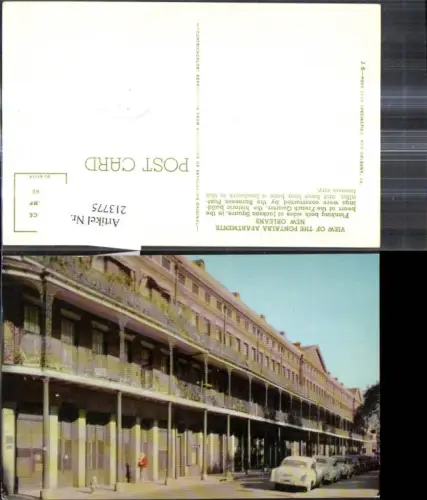 213775,Louisiana New Orleans View oft the Pontalba Apartments Auto