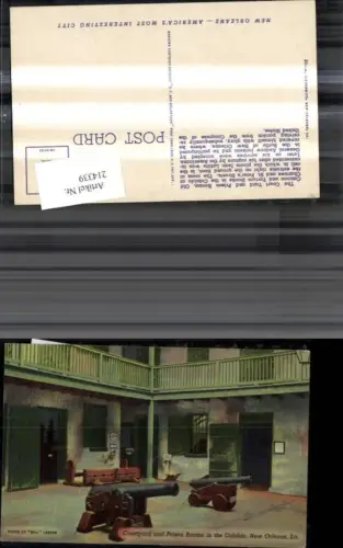 214339,New Orleans Courtyard and Prison Rooms in the Cabildo Kanonen Geschütze
